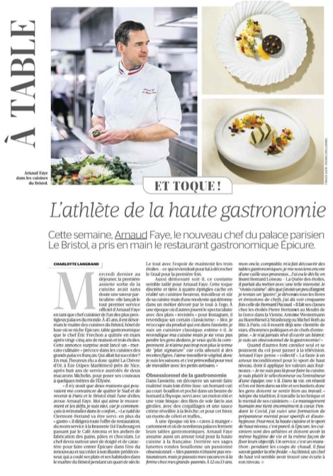 Arnaud Faye dans LA TRIBUNE DIMANCHE SEPT 2024